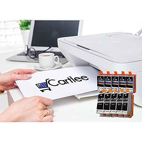 Cartlee Compatible Ink Cartridge Replacement for Canon PGI-35 CLI-36 High Yield Ink Cartridges for PIXMA iP100, PIXMA iP110 (10 Black, 10 Color)