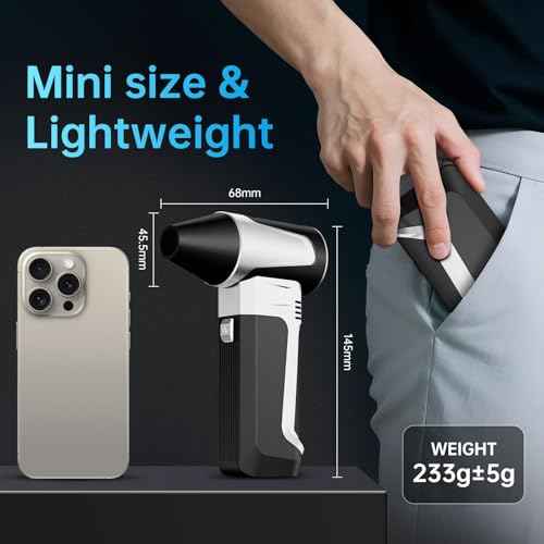 Electric Air Duster-160000RPM Super Power Cordless Air Duster, Rechargeable Brushless Motor Durable Blower, Multiple Gears Adjustable Dust Blower for Computer, Keyboard, Outdoor, House and Car