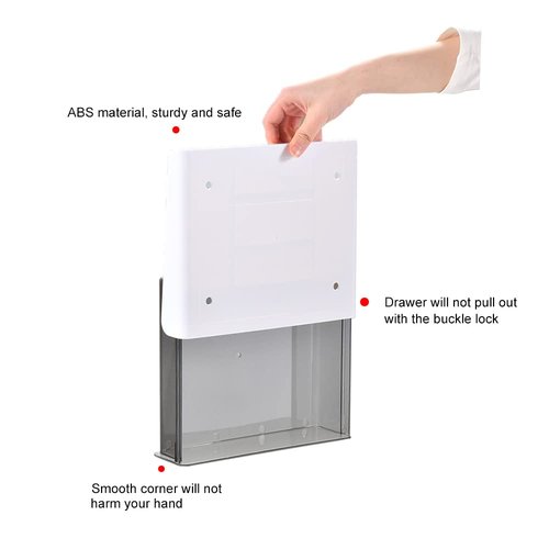 COZYWELL 2 Pack Self-Adhesive Under Desk Drawer, Hidden Under Desk Storage Drawer Slide-out Mounted Organizer for Home Office School Stationery Storage, No Drilling