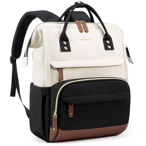 LOVEVOOK Laptop Backpack for Women, 17 Inch Work Business Backpacks Purse With Large Capacity, Waterproof Nurse Bag College Bookbag for School, Waterproof Casual Daypack for Travel