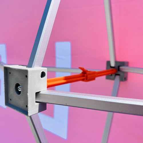 10' Tension Fabric Straight Pop Up Display Trade Show Backdrop Booth Frame