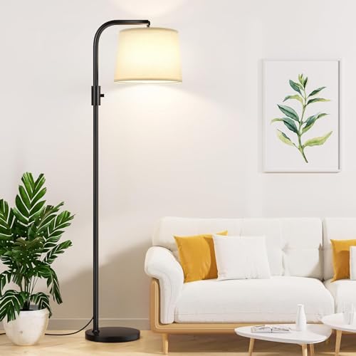 Ambimall ?????????? ???????????????? Floor Lamp - Floor Lamps 9W ?????? Light Bulb Included, Standing Lamps for Living Room with Adjust Head, Modern Standing Tall Light Rotary Switch for Office