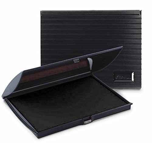Infusion 5" x 7" Large Stamp Ink Pad for Rubber Stamps, Your Go to Large Stamp Ink Pad for Bright Color, Even Coverage and Durability (Black 2-Pack)