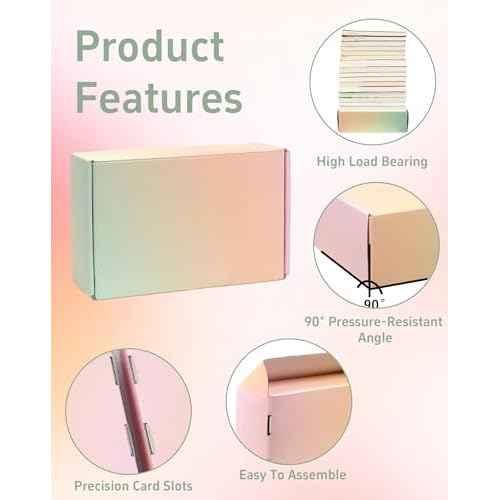 Small Colored Shipping Boxes, 9x6x4 Inch Cute Packaging Box for Gift, Pack of 30