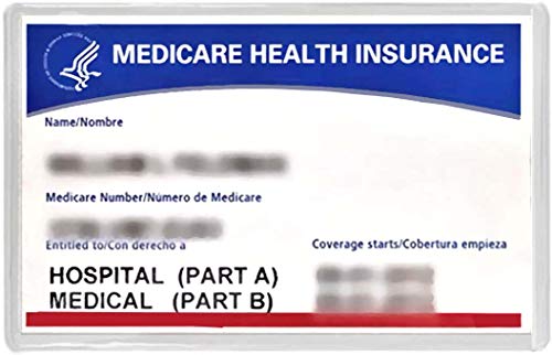New Medicare Card Protectors 5 Pack - Clear Wallet Fit, 12mil Thickness, USA Made
