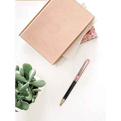 Kate Spade New York Stylus Pen for Touch Screens, Metal Ballpoint Pen with Black Ink and Storage Pouch, Colorblock