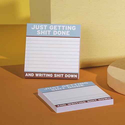 Knock Knock Getting Shit Done Large Sticky Notes (4 x 4-inches) (Pack of 8)