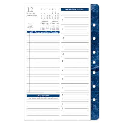 FranklinCovey - Monticello Planner Refill | Two Pages Per Day Ring-Bound (Classic, Jan 2026 - Dec 2026)
