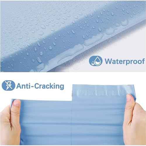 Metronic Poly Mailers 12x15.5 100 Pack, Medium Size Shipping Bags for Clothing, Strong Self-Seal Mailers Poly Bags Shipping Envelopes, Thick Mailing Bags Package Bags for Small Business, Blue