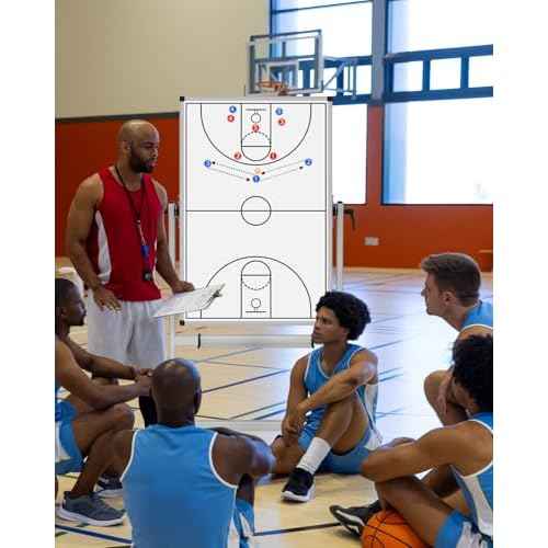 XBoard Rolling Moblie Whiteboard, 44x30 inches Double Sided Magnetic Dry Erase Board with Stand for Homeschool, Live Stream, Office, School (Calendar 44x30-Inch)