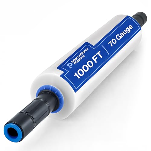 15'' Stretch Wrap with Extended Rotating Handles - 70 Gauge Plastic Film, 1 Pack