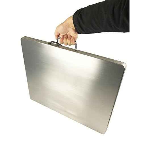 Angel USA Extra Large 22 inch by 18 inch Platform Stainless Steel 400lb Heavy Duty Digital Postal Shipping Scale, Powered by Batteries or AC Adapter, Great for Floor Bench Office Weight Weighing