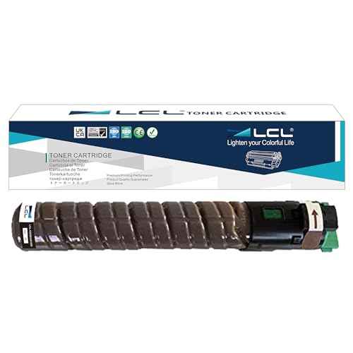 LCL Compatible Toner Cartridge Replacement for Ricoh 841280 MP C2550 C2050 2550 Lanier LD525c Savin C9020 9025 Aficio MP C2030 2050 C2350 C2050 C2350 LD520c (1-Pack Black)