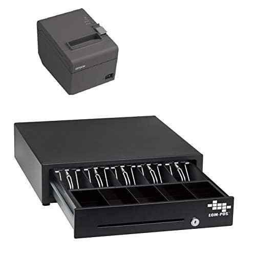 Hardware Bundle for Square - Cash Drawer and Thermal Receipt Printer,[Compatible with Square Stand and Square Register]