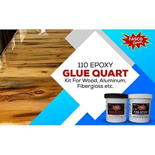 Fasco Epoxies 110 Epoxy Glue Pint Kit (Wood, Aluminum, Fiberglass)