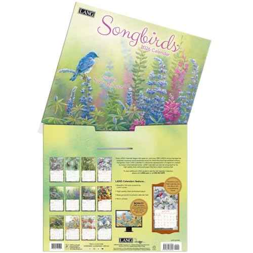 Lang Companies, Songbirds 2026 Wall Calendar by Susan Bourdet, 13.4'' X 12'', 12-Month Calendar with Stapled Binding