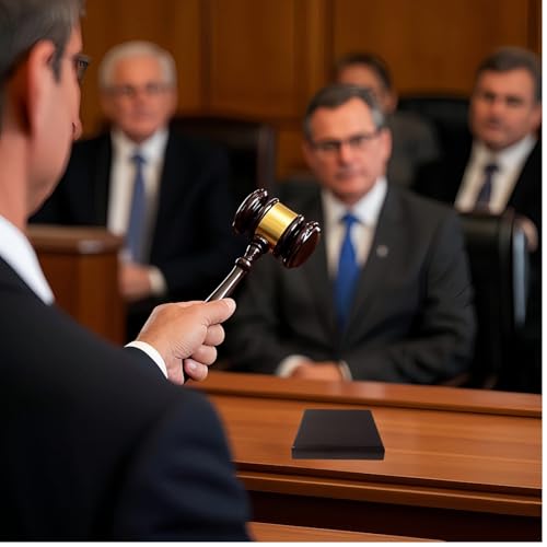 Gavel and Sound Block Set for Lawyers, Judges, and Chairmen of The Board - Perfect Desk Accessory for Local Club Presidents
