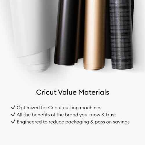 Cricut Value Permanent Vinyl, Black (12in X 35ft)