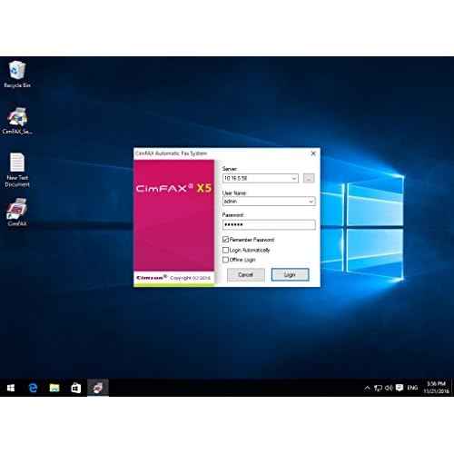 CimFAX B5 Paperless Fax Machine Fax from PC/Mobile Fax2email Fax Software All-in-one Fax System 10 Users Fax Server