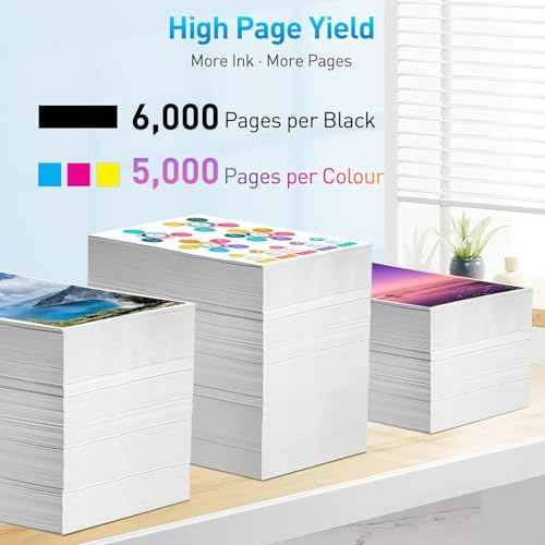 Compatible LC406XL Ink Cartridges Replacement for Brother LC406XL LC406 XL High Yield for MFC-J4335DW MFC-J4345DW MFC-J4535DW MFC-J5855DW MFC-J6555DW MFC-J6955DW MFC-J5955DW Printer (5-Pack)