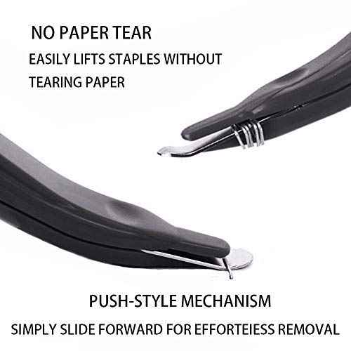 ZZTX 4 PCS Professional Magnetic Staple Remover Puller Staples Remover Staple Removal Tool for School Office Home 4 Colors