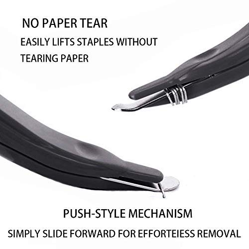 ZZTX 4 Pack Magnetic Staple Remover with Steel Cutter, Ergonomic Design