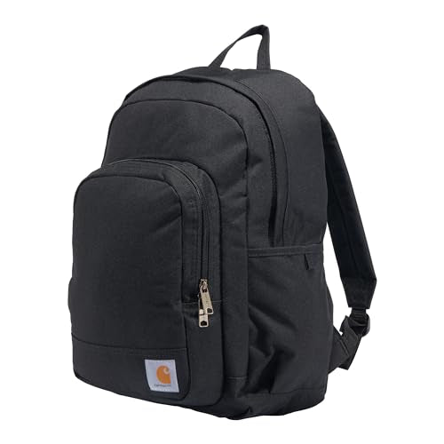 Carhartt 25L Classic Backpack Black - One Size Durable School & Travel Bag