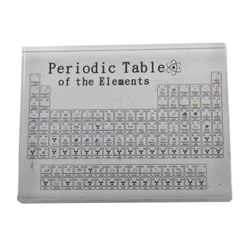 Ymiko Clear Acrylic Periodic Table Display - Portable Classroom Model