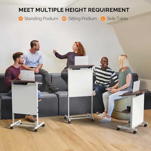 Bonnlo Portable Lectern Podium 36.2-44.3