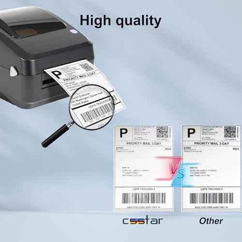 DK-22205 Continuous Paper Labels Compatible Replacement for Brother ql-800/ ql-820nwb/ ql-1100/ ql-500/ ql-550(10 Pack, 2.4" X 100 Ft.)