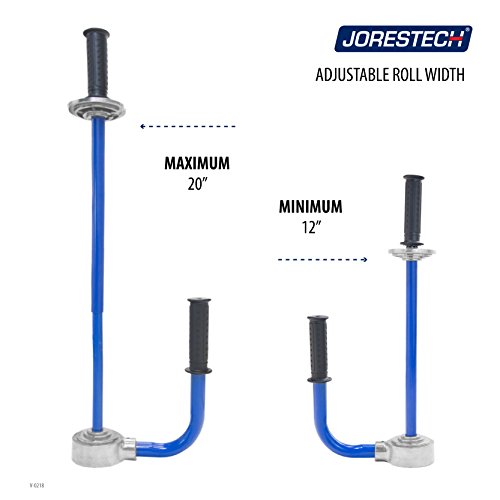 JORESTECH Portable Manual Two-Handed Pallet Wrap Stretch Film