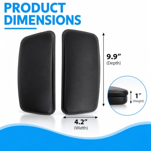 Armrest Pad Caps Replacement for Haworth Zody Office Chair — 1 Pair