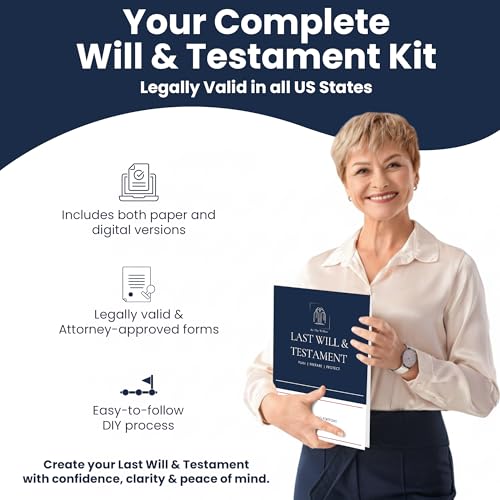 Estate Planning Kit with Digital Access – Last Will, Living Will & Durable Power of Attorney