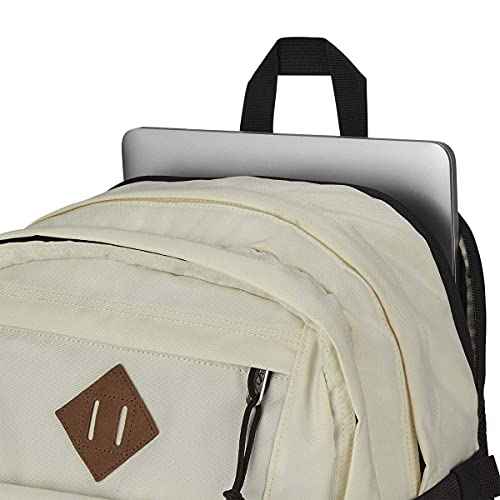 JanSport Main Campus Backpack - Travel or Work backpack w 15-Inch Laptop Sleeve and Dual Water Bottle Pockets, Coconut
