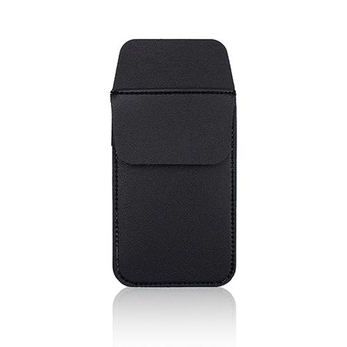 CTFRQC Pocket Protector, 1 Pack PU Leather Heavy Duty Pen Holder Pouch for Shirts, Lab Coats, Pants - Multi-Purpose - Holds Pens, Pointers, Pencils, and Notes （Black）
