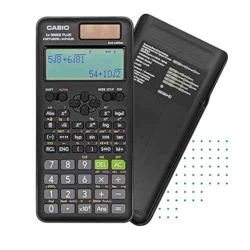 Casio fx-300ES Plus 2nd Edition ? Standard Scientific Calculator | 262 Functions, Natural Textbook Display? | Ideal for Middle School, High School Math, Statistics & Algebra | Black