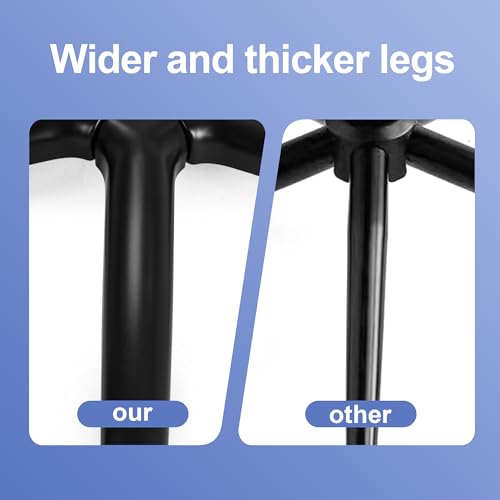 Frassie 28 Inch Heavy Duty Office Gaming Chair Metal Base Replacement Part, Wide Legs Computer Desk Chair Base