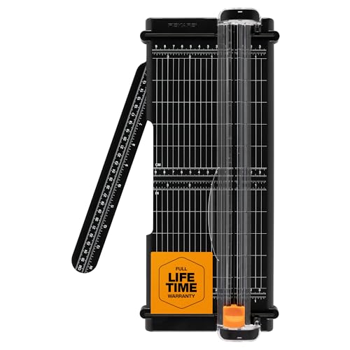 Fiskars 12-Inch Recycled Portable Paper Cutter for Crafts & Office
