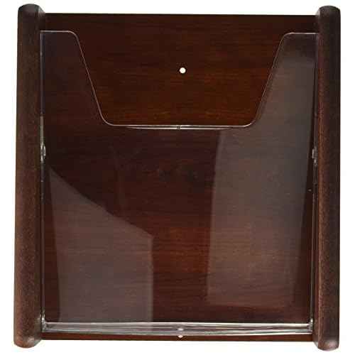 Wooden Mallet 1-Pocket Stance Wall Display, Mahogany