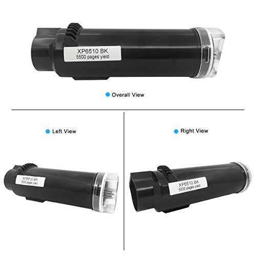 VICTORSTAR 5 Packs Compatible Toner Cartridges 6510 6515¡¼Extra High Yield¡½ 5500 BK & 4300 Pages CMY for Xerox Phaser 6510 6510n 6510dn 6510dni 6510dnm WorkCentre 6515 6515n 6515dn 6515dni 6515dnm