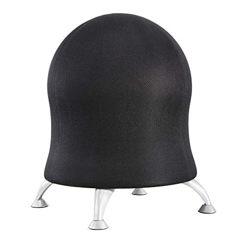 Safco Zenergy Ball Chair with Anti-Burst Inflatable Seat – Adjustable 20/23 in, Black