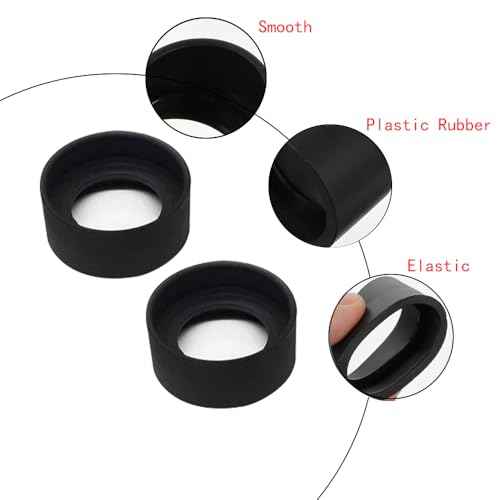 SKYPRO 2PCS 26mm Aperture Shiel for Microscope Telescope Eyepiece Eye Piece Rubber Eye Cups