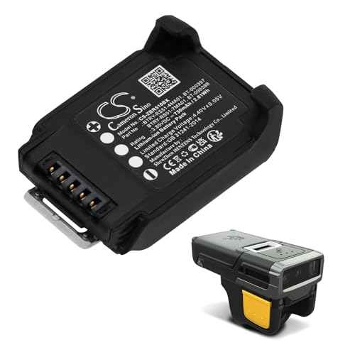 730mAh Replacement Battery Fit for Zebra RS51, RS5100, RS5100 2D Bluetooth Ring Scann, RS5100 Ring Scanner BT-000397, BT-000398, BTRY-RS51-4MA01(730mAh)