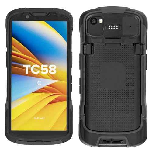 TC53 Protective Cover Bumper Case for Zebra Symbol TC53 TC58 Handheld Barcode Scanner Mobile Terminal, Rugged OEM Case Black
