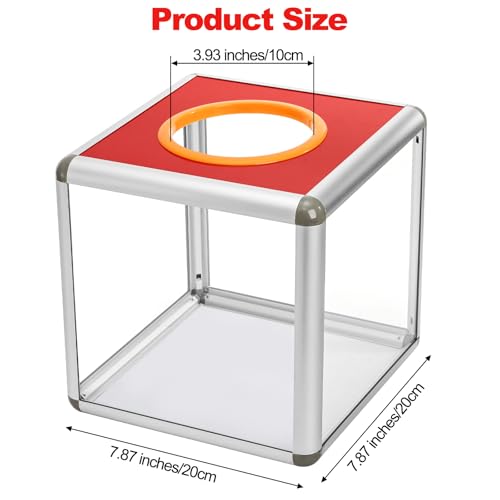 Fasmov Acrylic Donation Raffle Box - Clear Suggestion & Ticket Holder