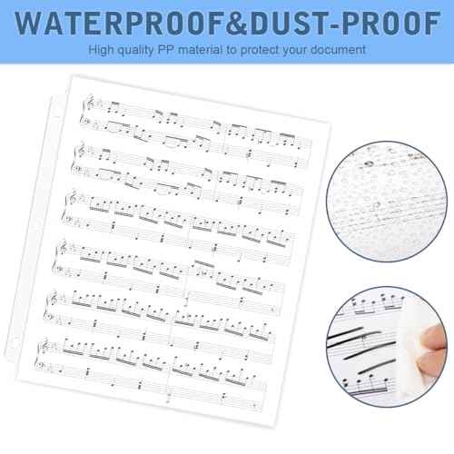 70Pack Sheet Protectors, Clear Heavy Duty Plastic Page Protectors for 3 Ring Binder, Top Loading Sheet Protectors 8.5 x 11¡± for Photo, Paper, Document Protector