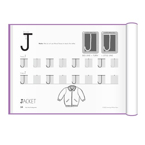 Learning Without Tears Kick Start Kindergarten Workbook KSK-22 Pack of 1 for Pre-K & TK Ages 4+