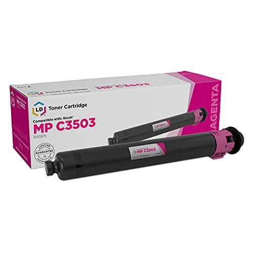 LD Products Toner Cartridge Compatible with Replacement for Ricoh MP C3503 841815 (Single Magenta Cartridge) Compatible with The Following Ricoh Printer Model Aficio MP C3003