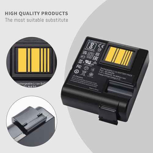 ZQ630 Battery Replacement for Zebra QLN420 ZQ630 ZQ63-AUWA000-00 ZQ63-ACFAC10-00,P1040687 P1050667-016 BTRY-MPP-68MA1-01 P1049729 Li-Ion Printer Battery Replacement 7.4V 4900mAh/36.3Wh