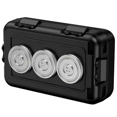 Magnetic Key Box,Magnet Key Holder Under car,Hide a Key Magnetic Holder,IPX7 Waterproof Key Hider Outdoor (Regular)